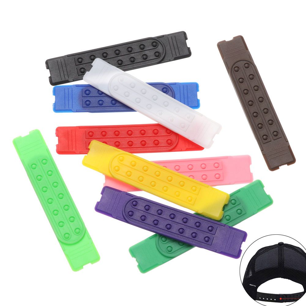 5 Sets Colorful 7 Holes Hats Replacement Straps Buckle Fasteners Snapback  Extender Hat Strap Clip Replacements