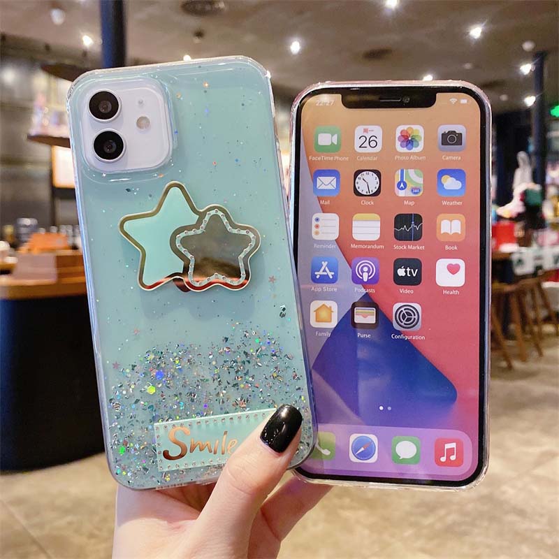 Phone Cases For Huawei Nova Y72 Back Case Shining Star Moon Soft Silicone Transparent Pentagram Mirror Fall Proof Girl For Huawei Nova Y72 Phone Casing. 