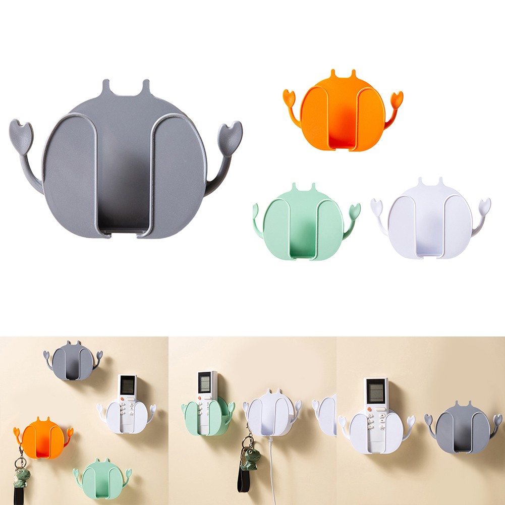 Bedside Mobile Phone Charging Bracket Convenient And Practical Remote Control Storage Box Wall-Mounted Storage Rack