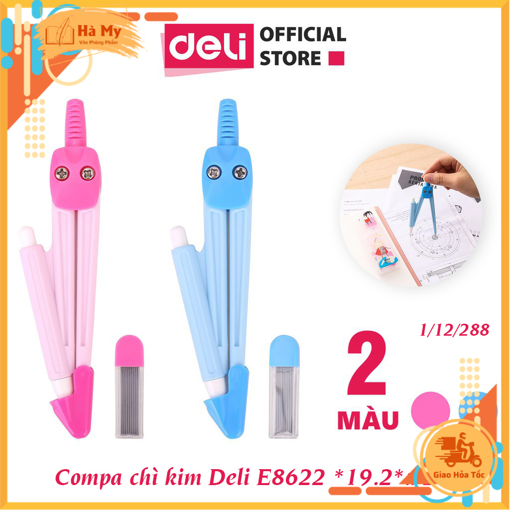 Compa chì kim Học sinh Deli E8622