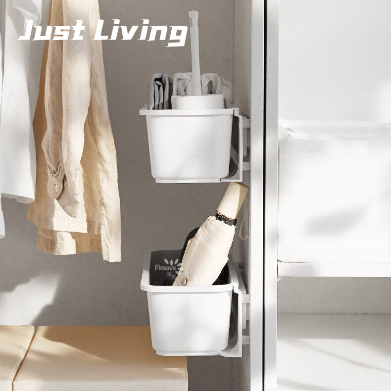 JustLiving Hộp Đựng Bồn Rửa Nhà Bếp Giá Đựng Dưới Bồn Rửa Loại Ngăn Kéo Gắn Tường Giá Sắp Xếp Nhà Bếp Giá Đựng Đồ Kéo Đẩy Bằng Nhựa Cho Phòng Tắm 、 Nhà Bếp