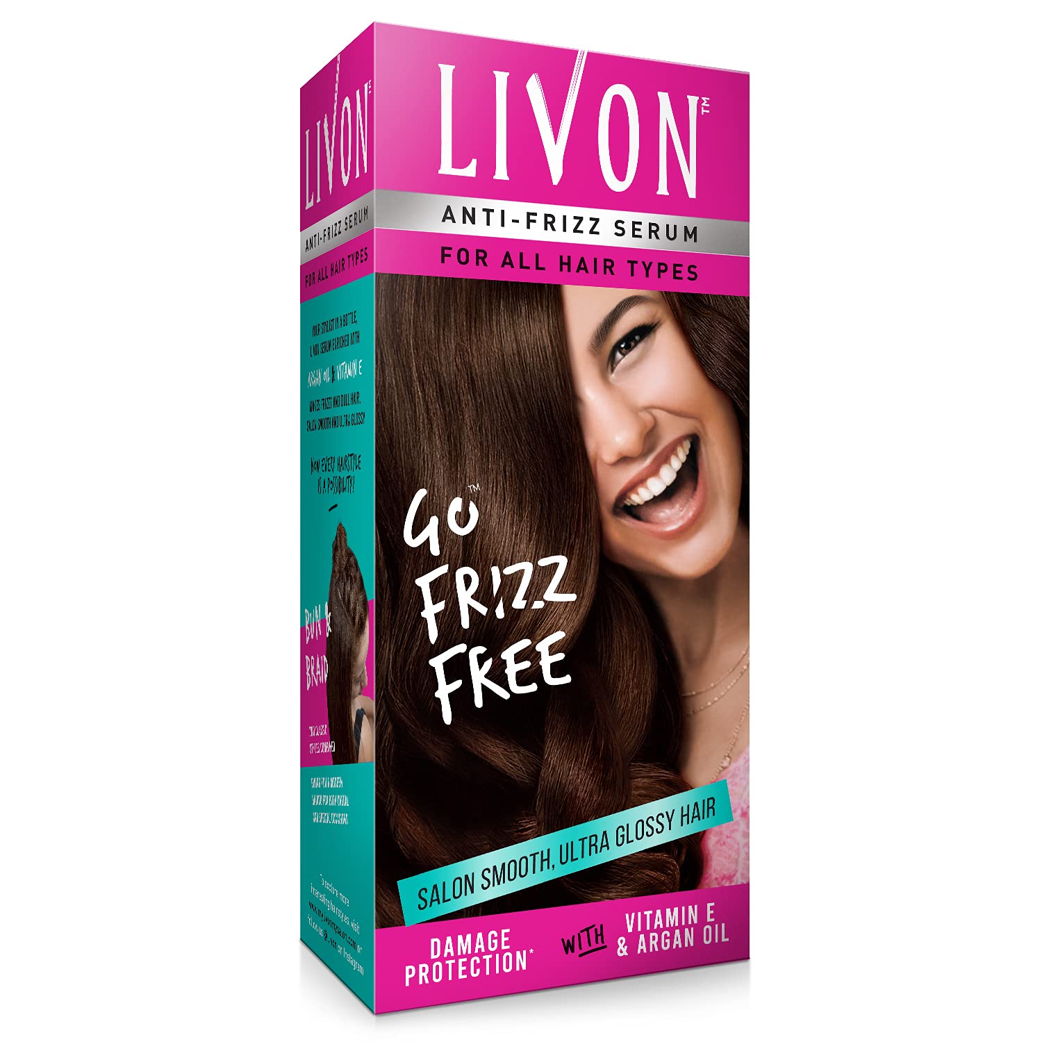 Livon Anti-Frizz Serum, 100ml- With Vitamin E & Argan Oil, Salon Smooth  Ultra Glossy Hair, For All Hair Types | Lazada Singapore