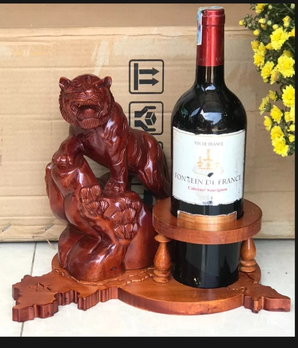 Kệ rượu bằng gỗ, kệ để rượu, kệ đựng rượu đẹp trang trí