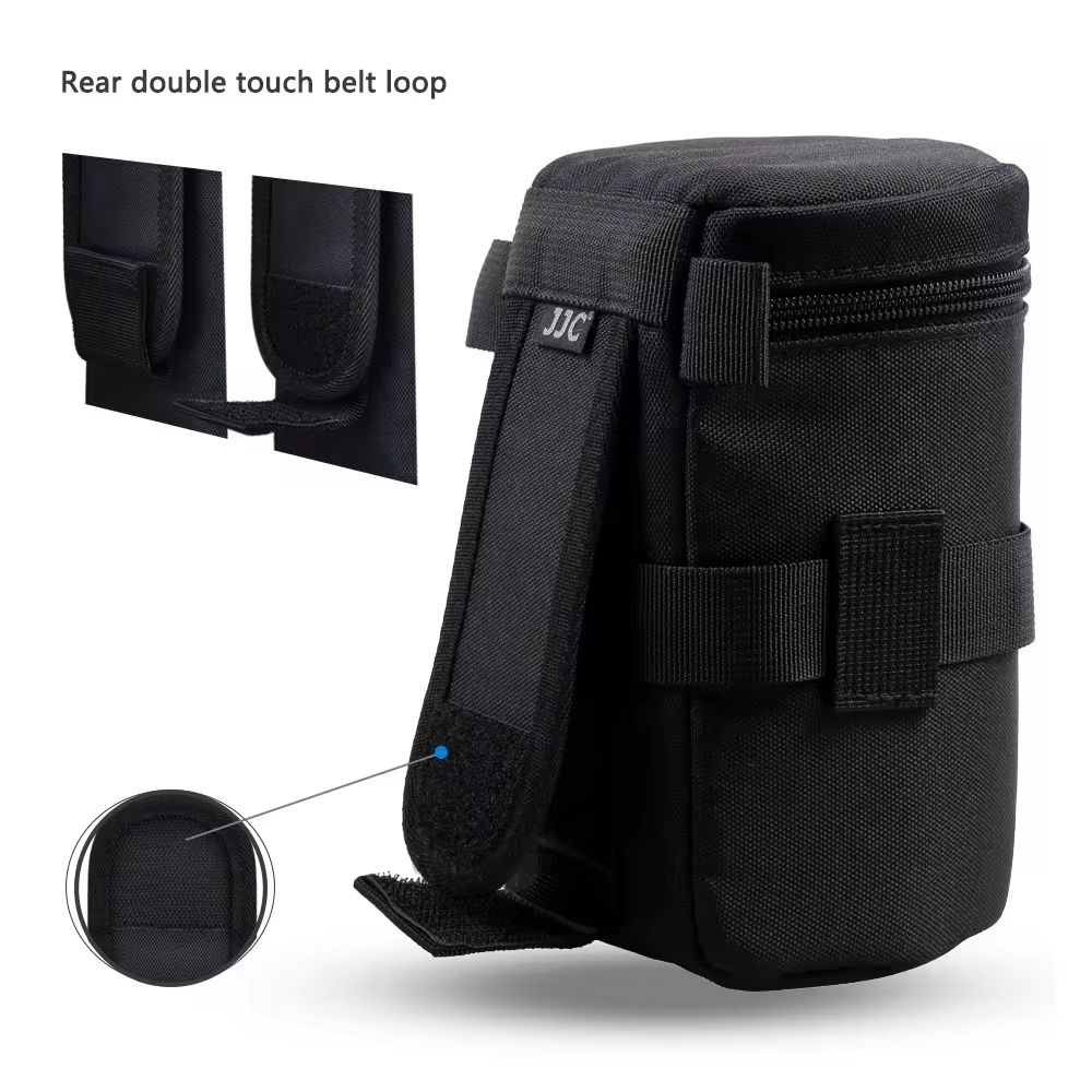 【Big savings】 JJC Camera Lens Case Water Resistant Lens Pouch for DSLR Camera Lens Bag for Nikon Sigma Pentax Sony.