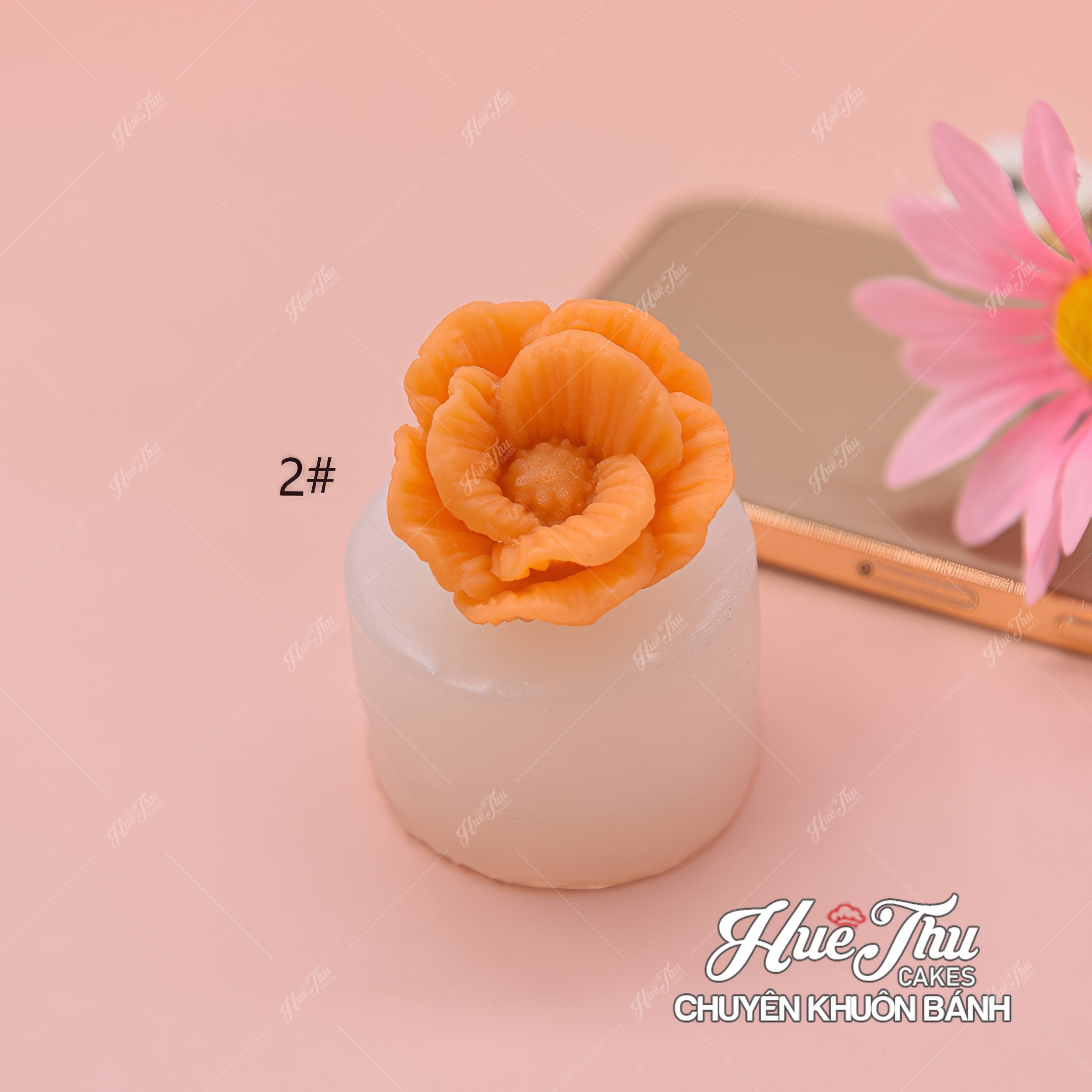 Khuôn silicon Hoa Cánh Mỏng làm bánh rau câu 3D 4D nhấn xôi, fondant, socola, nến hanmade