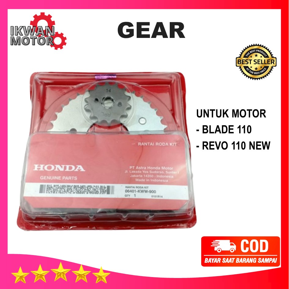 Gear Set Blade, Revo Absolute, Revo New 06401KWW900 Honda Gear