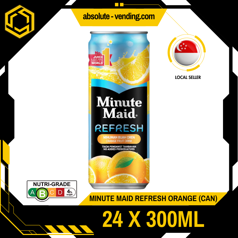 MINUTE MAID Refresh Orange 24 X 300ML (CAN) Lazada Singapore