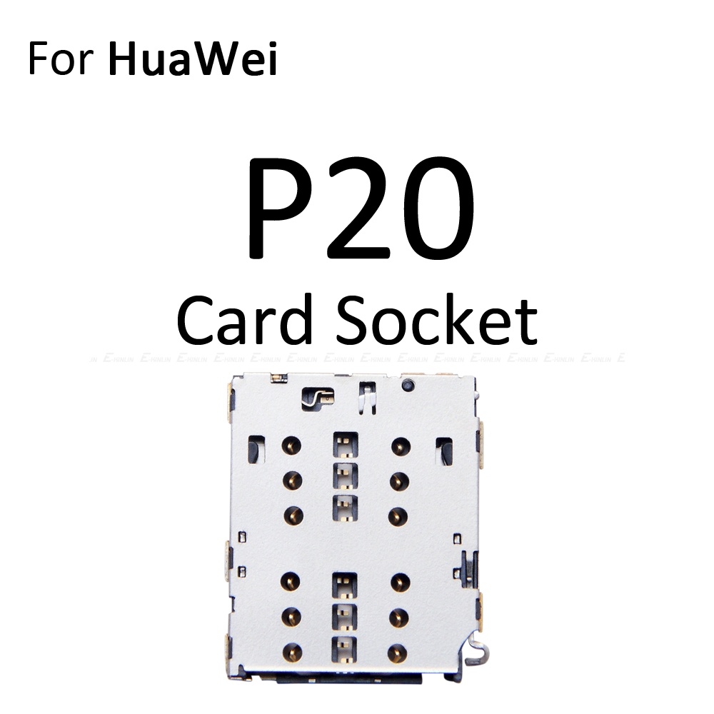 Khay thẻ Sim ổ cắm khe cắm Reader adapter cho Huawei P20 Pro Lite Micro SD đồ đựng thẻ nối linh kiện sửa chữa