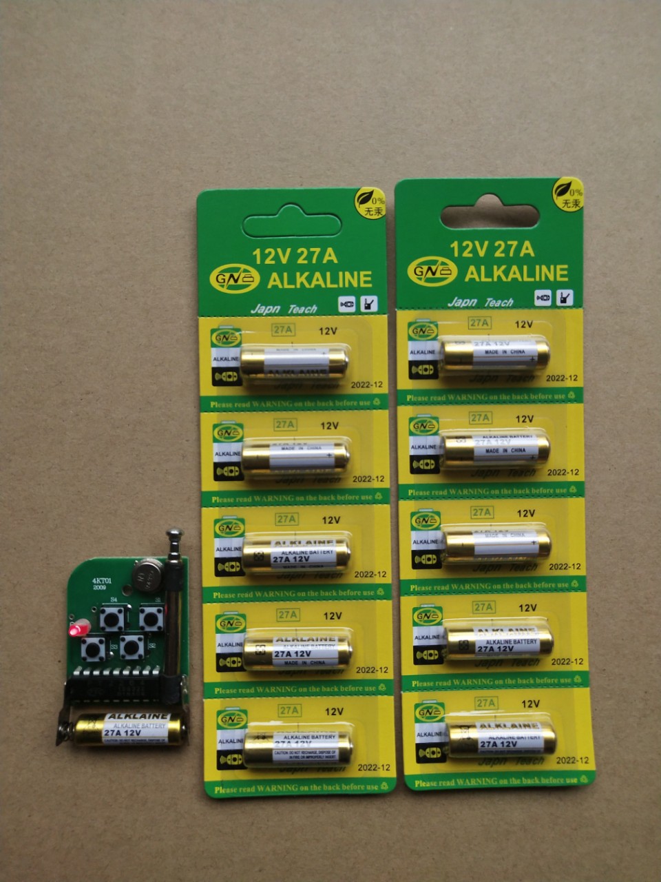 Vỉ 5 Pin Alkaline 12V 27A