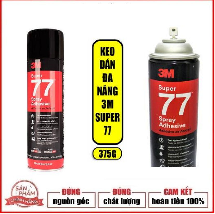 Keo phun xịt đa năng loại tốt 3M Super 77 ( 375g )