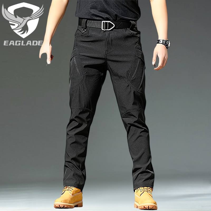 Eaglade Tactical Cargo Pants for Men in Black Ix9