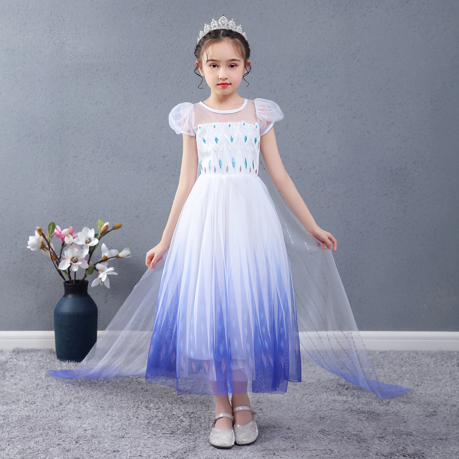 New Frozen 2 Kids Dress for Anna Elsa Dress Princess Costume Baby Girl Birthday Party Dress Up Summer Girls Clothing 3 4 6 8 10 Years