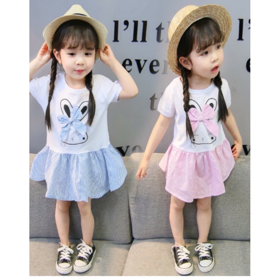 Đầm thỏ xinh hàng quảng châu cho bé gái