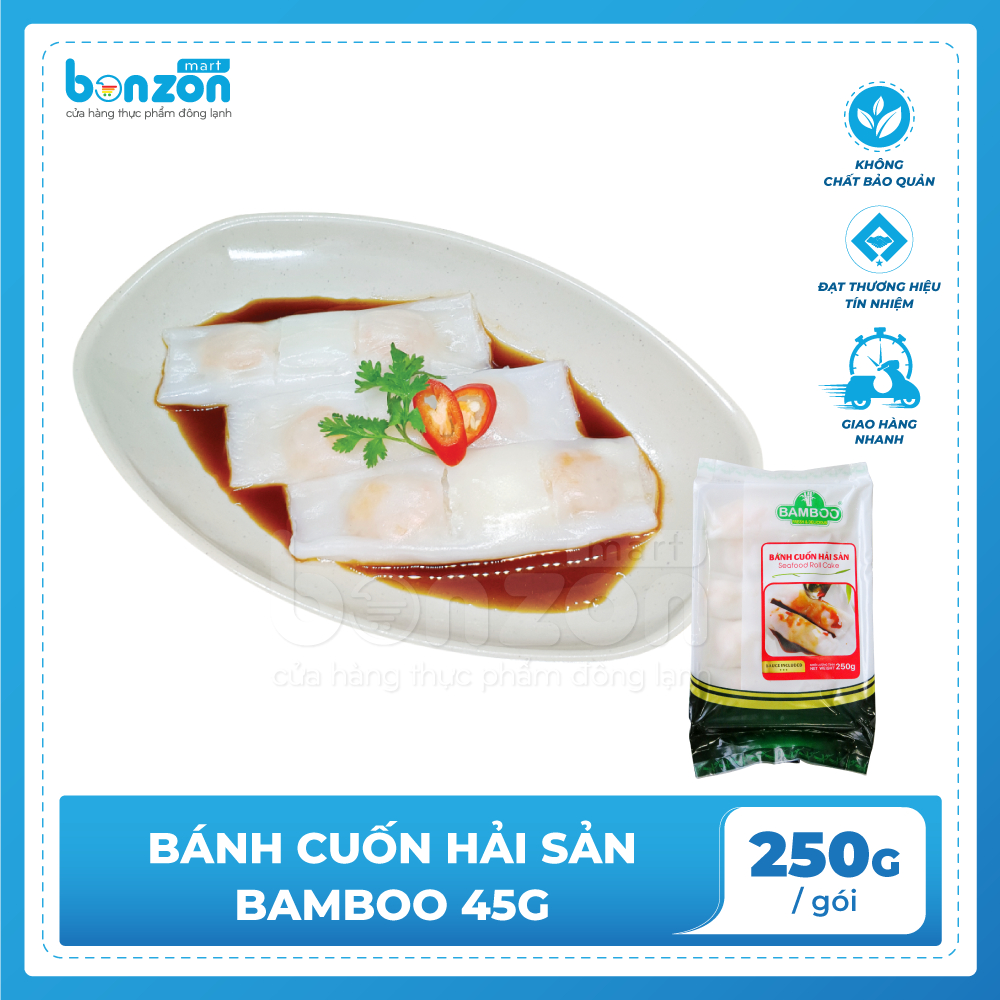 Bonzon - Bánh cuốn hải sản Bamboo 250g
