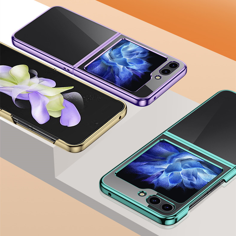 Phone case Samsung Galaxy Z Flip5 Zflip 6 Transparent Plating