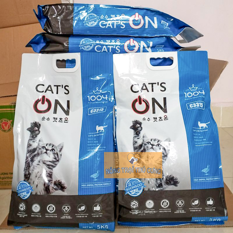 Thức Ăn Hạt Cat's On Cho Mèo Mọi Lứa Tuổi 5KG (Hàn Quốc) - [Nông Trại Thú Cưng]