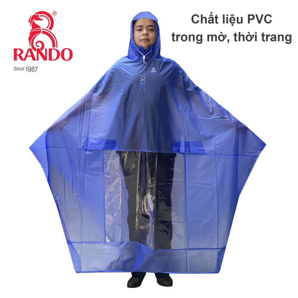 ÁO MƯA ENCIR TRONG MÀU (Giao màu ngẫu nhiên)