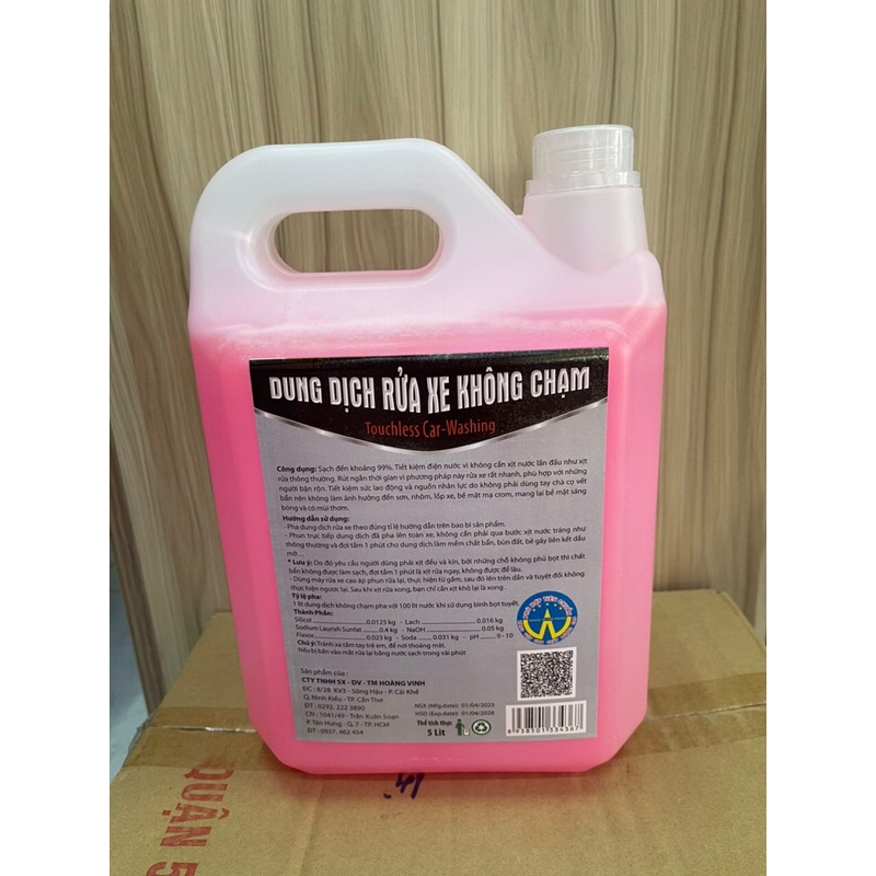 Dung dịch rửa xe không chạm 5 lit 702 chính hãng .
