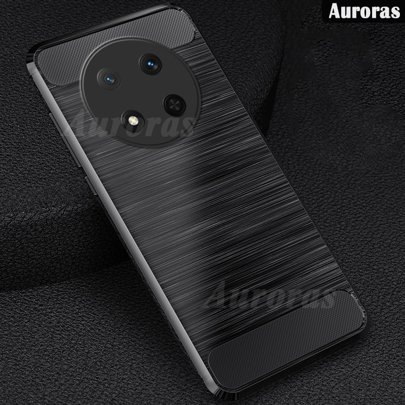 For Honor X9C Phone case Carbon Fiber Soft TPU Silicone Anti-fingerprint Shockproof Business Protection For Honor X9C 5G Cover casing HP.