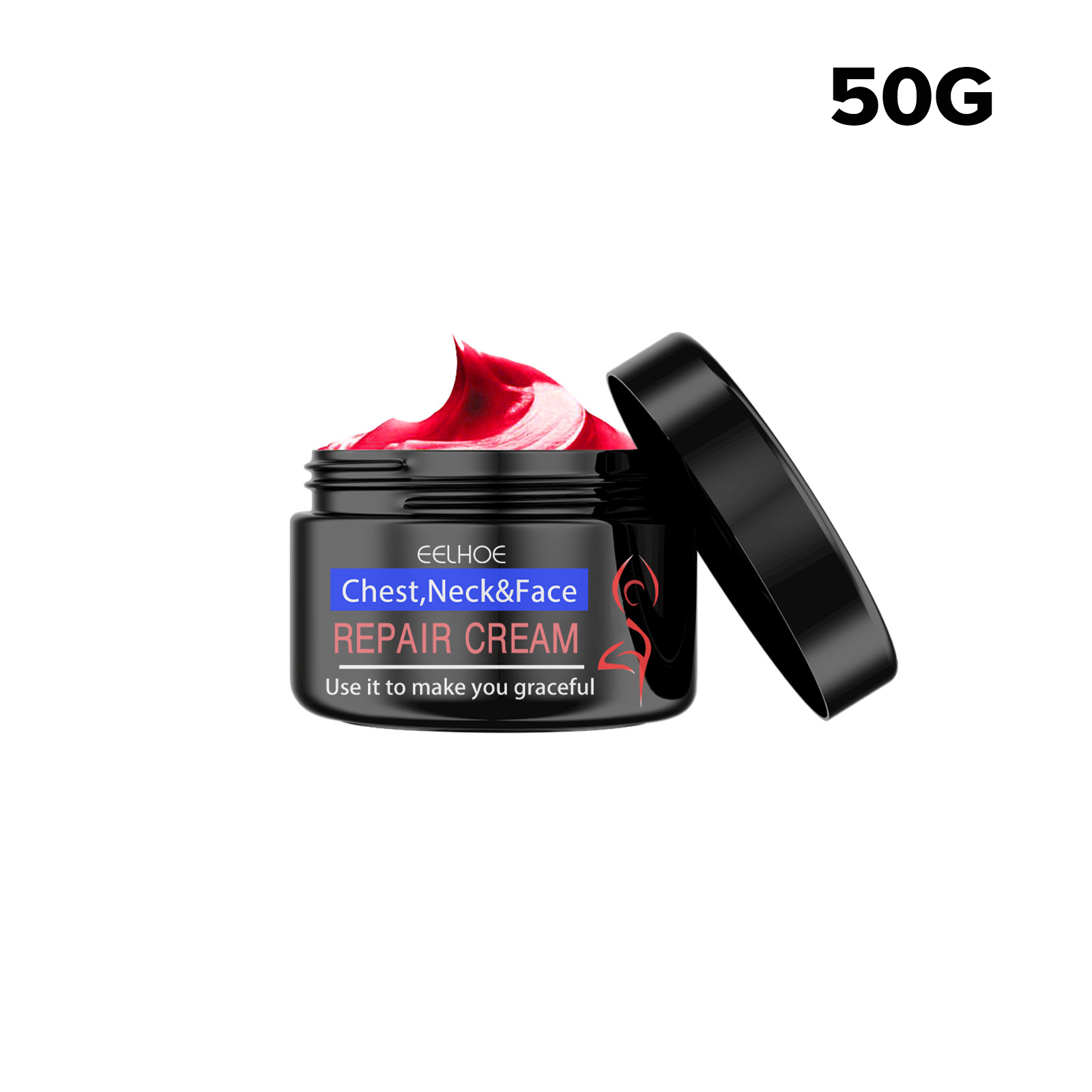 Eelhoe Chest Neck&Face Repair Cream Collagen Fade Fine Lines Firming Rejuvenation Cream Increase Skin Elasticity Whitening Moisturizing Neck Serum Beauty Anti-wrinkle Neck Firming Cream(10g/30g/50g)