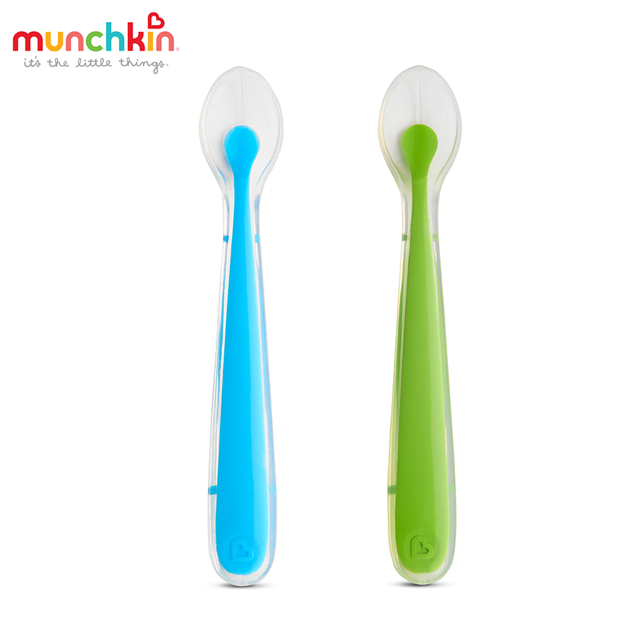 [HCM]Bộ 2 thìa silicon Munchkin MK27106 - Chính Hãng