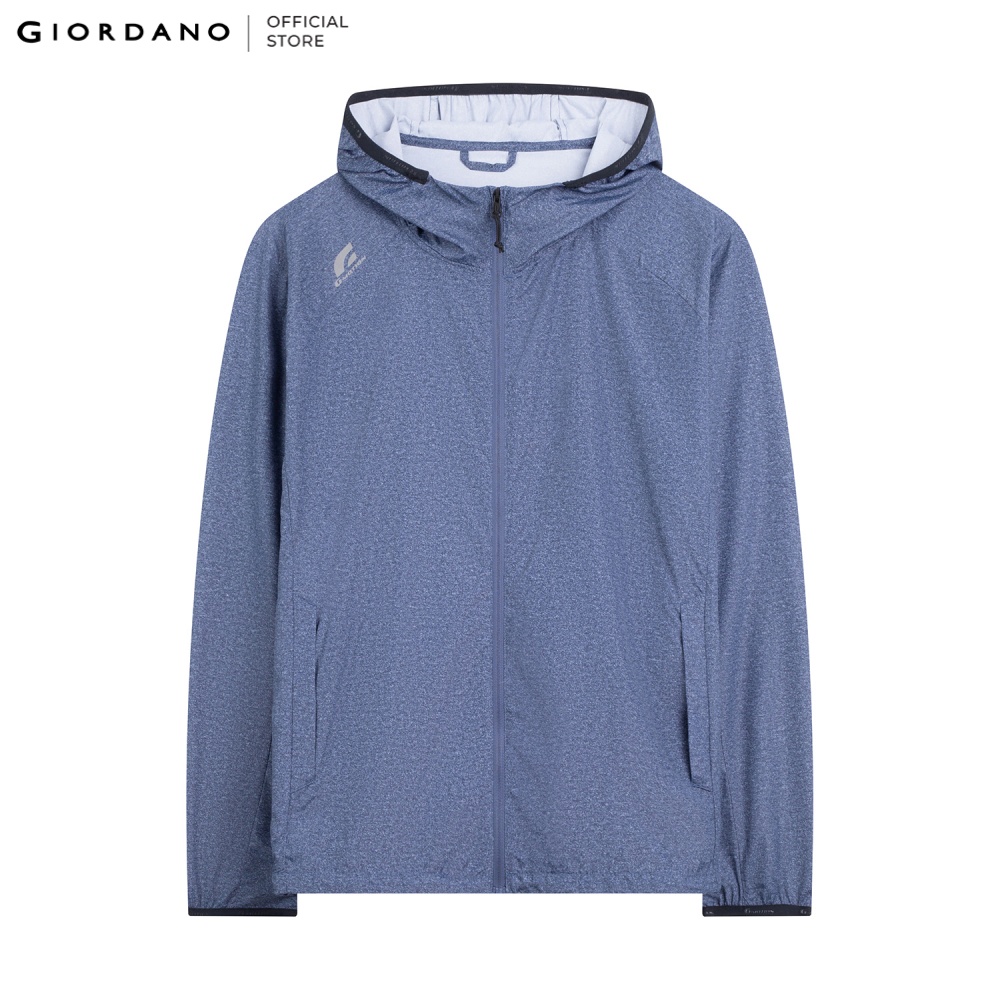 GIORDANO Áo Khoác Dù Nam Chống Nắng UPF 50+ Chất Mỏng Nhẹ Có Thể Gấp Gọn Windbreaker 01072011