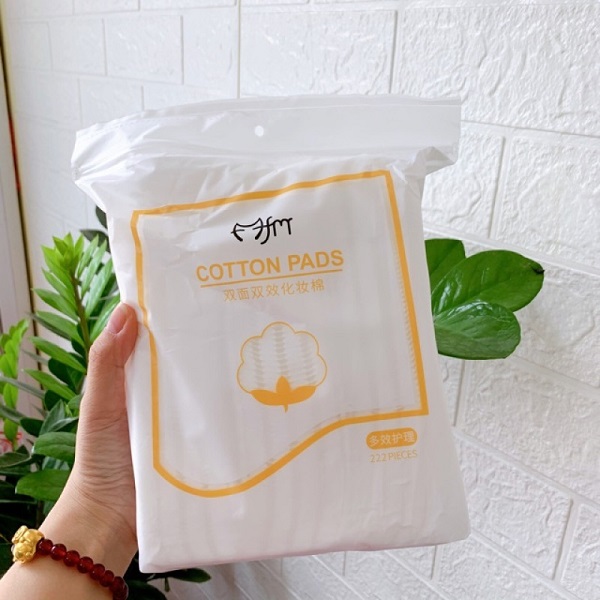 Bông Tẩy Trang FM 222 Miếng Cotton 3 Lớp Mềm Mịn Thích Hợp Mọi Loại Da FM Cotton Make-Up Remover 222 Pads