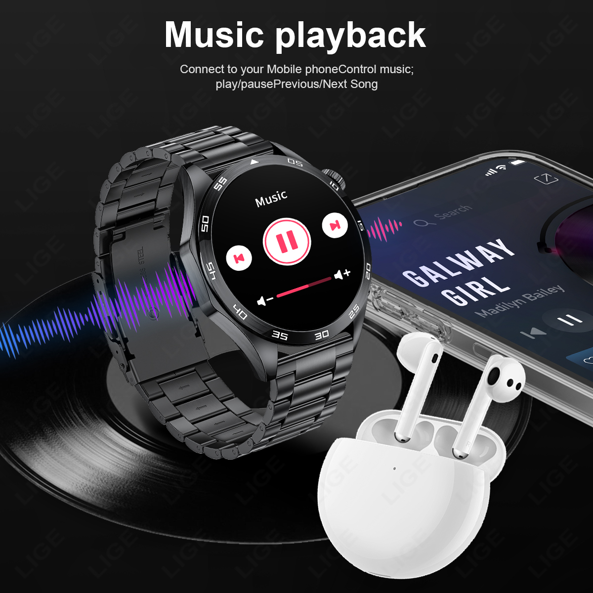 【Trending Now】 Men New Smartwatch Call Waterproof Sports Fitness Heart Rate Monitoring Health Bracelets For Android IOS.