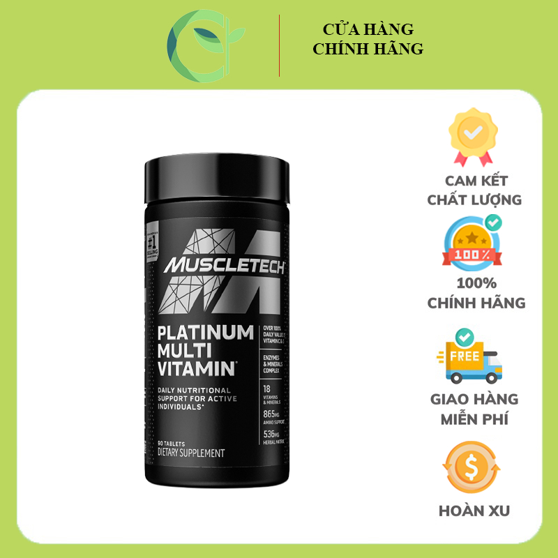 Platinum Multi Vitamin Tổng Hợp Bổ Sung 18 Loại Vitamin Và Khoáng Chất Cần Thiết (180 viên)