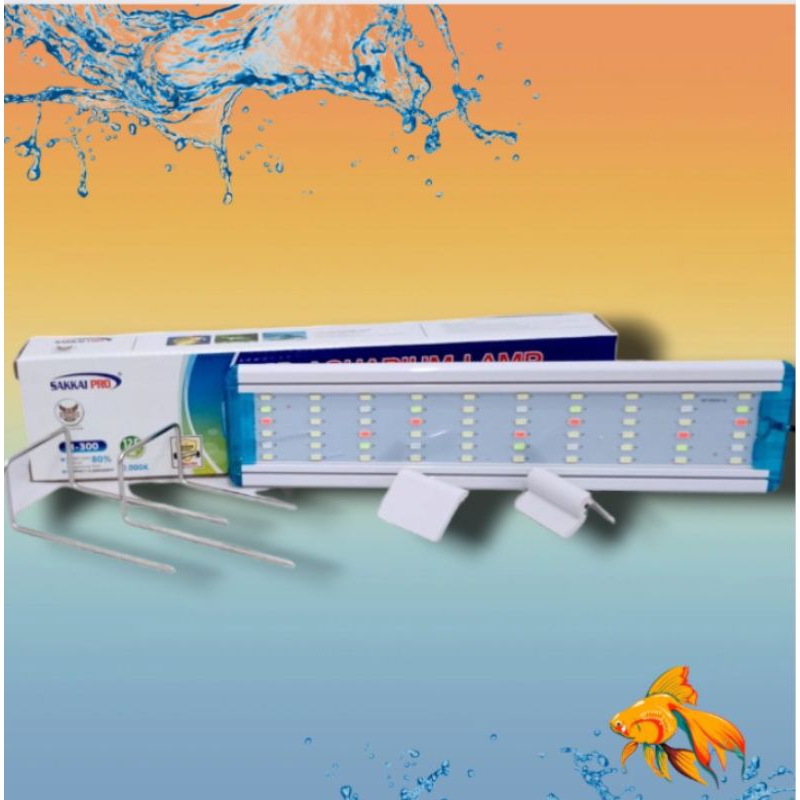 Lampu led aquarium aquascape SAKKAI PRO H 300