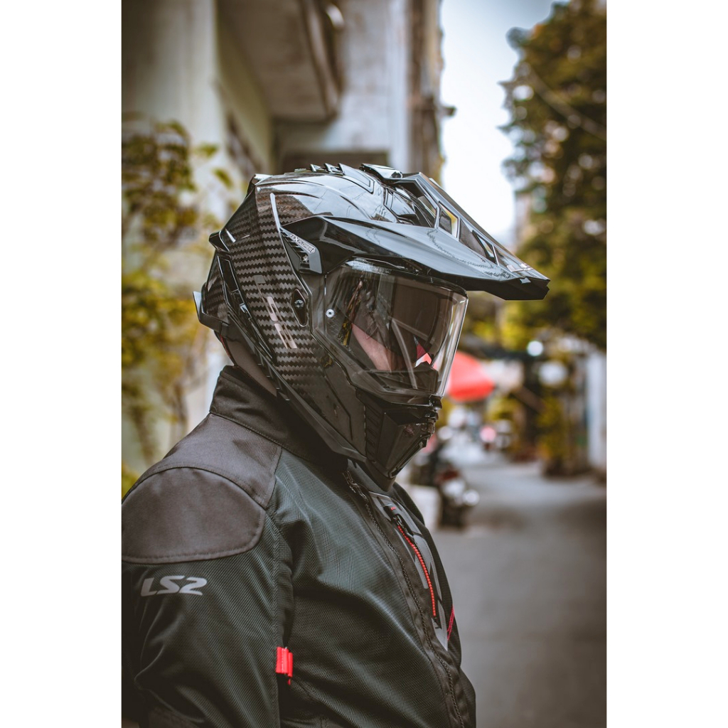 Mũ Cào Cào LS2 MX701 Explorer Carbon