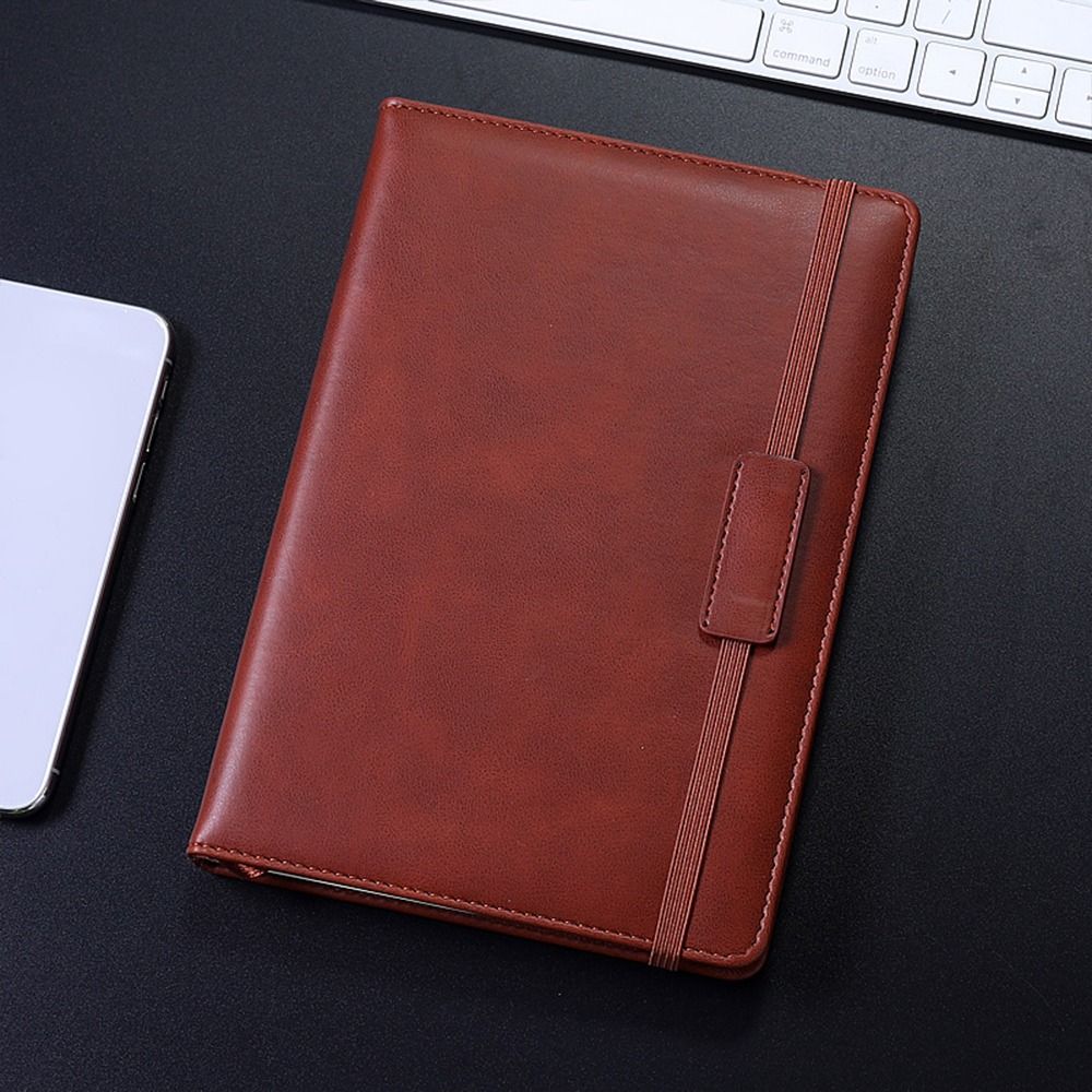 MMLUCK 4 Color Simple High Quality Work Planning Waterproof PU Leather Journal Diary Book A5 Notebook School Office Supplies Business Notepad