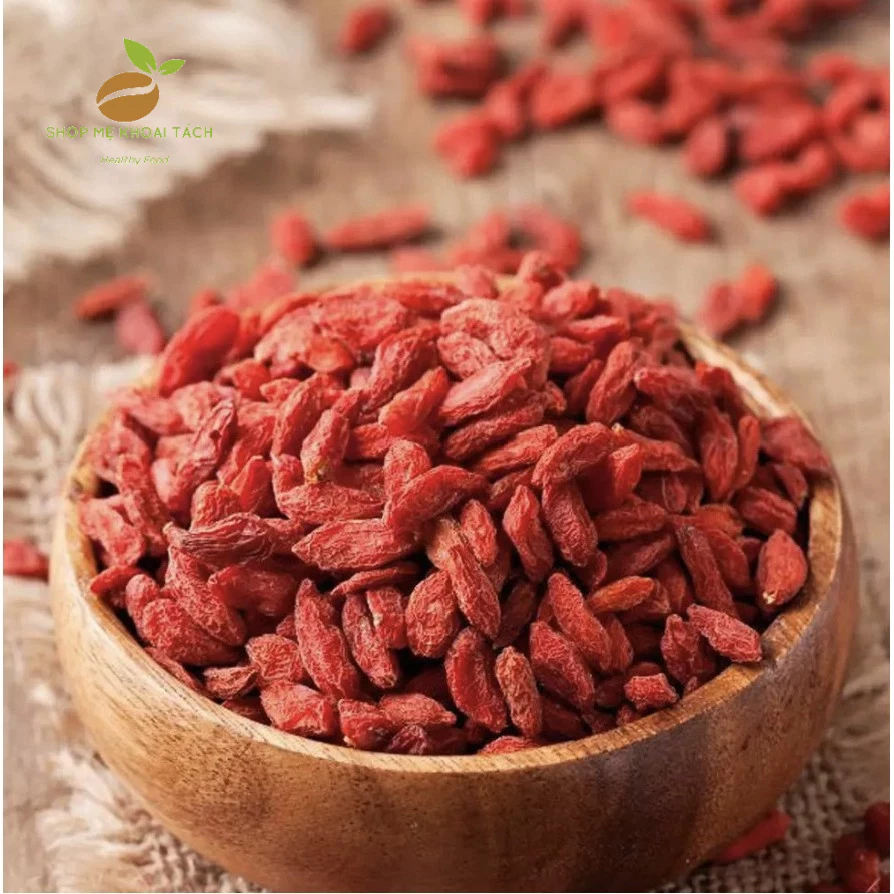 500G KỶ TỬ ĐỎ ( CÂU KỶ TỬ - KỶ TỬ CÂU , KỲ TỬ LOẠI 1 SẤY KHÔ, SẠCH), QUẢ TO , ĐỎ ĐỀU, SẠCH