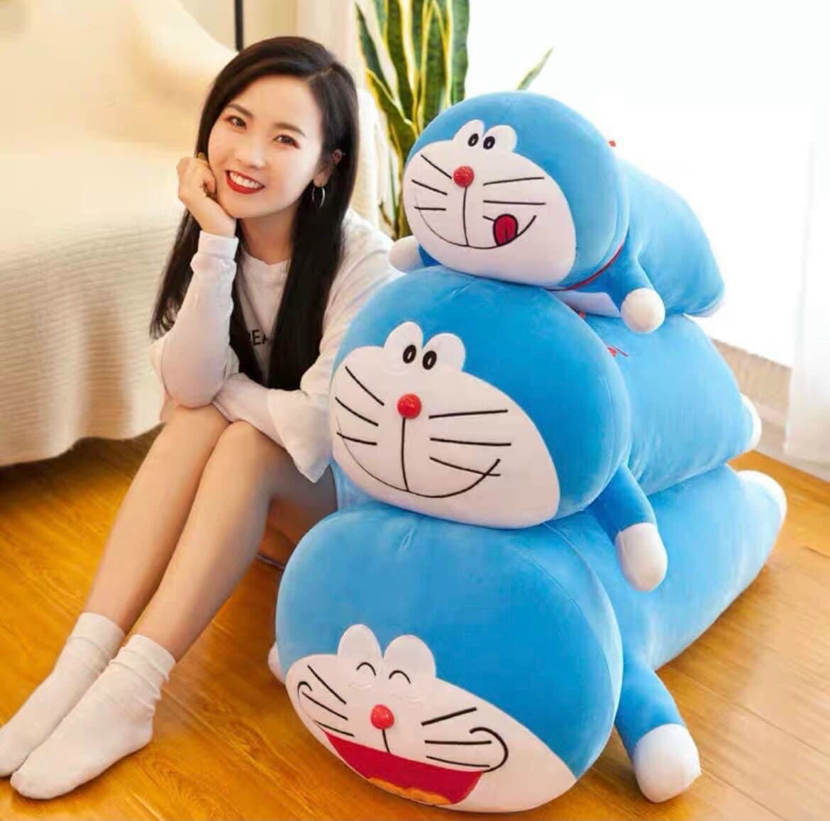 Gấu Bông Đô rê mon Mèo máy Doraemon Dễ Thương Đôremon Bông Cao Cấp