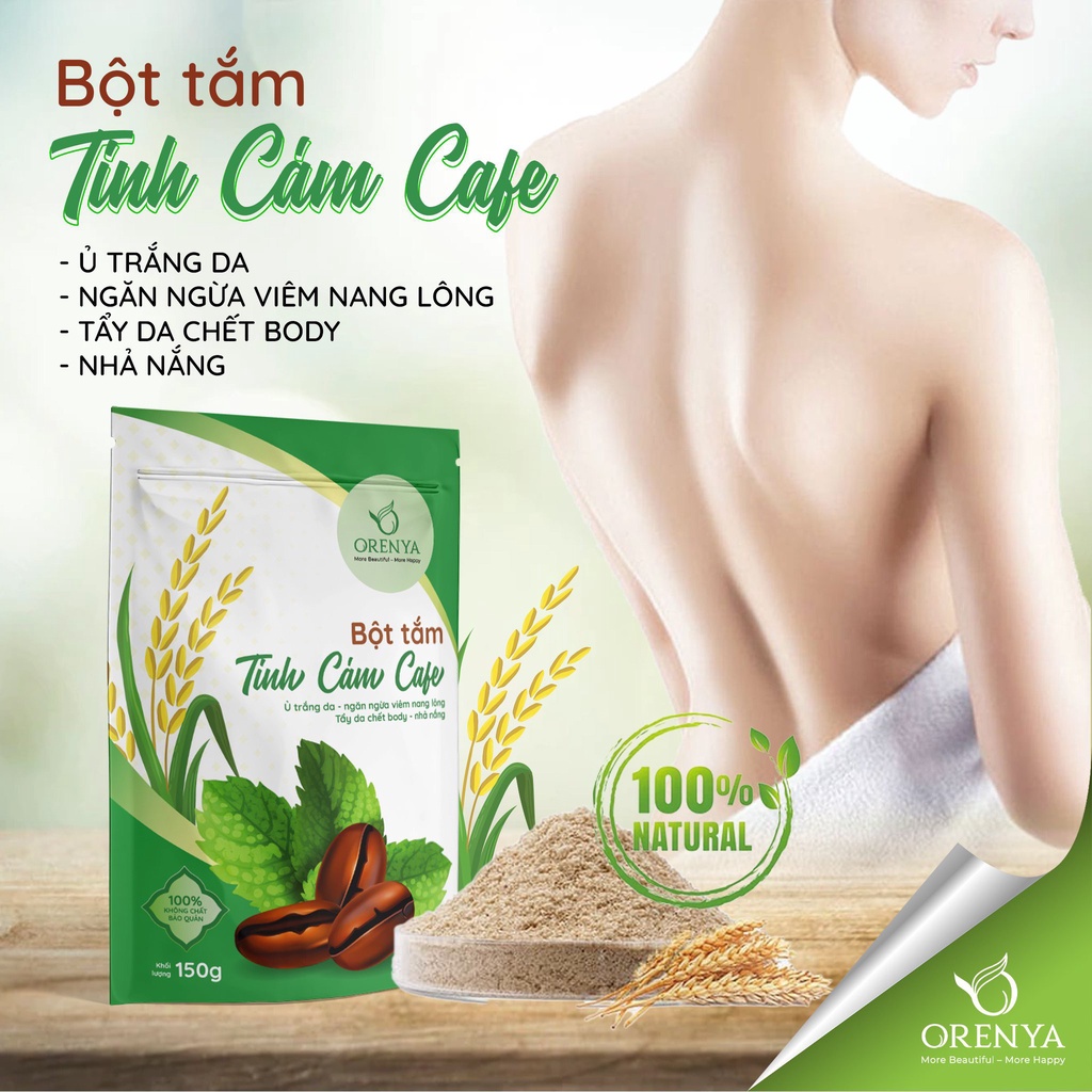 Bột Tắm Tinh Cám Cafe