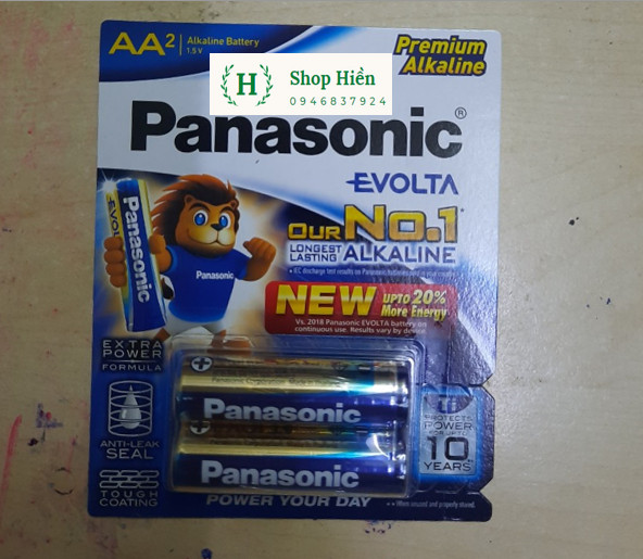 2 Viên Pin kiềm AA Panasonic Evolta - LR6EG/2B  (Hàng Chính Hãng)