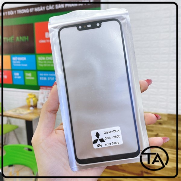 Kính ép oca huawei nova 3i