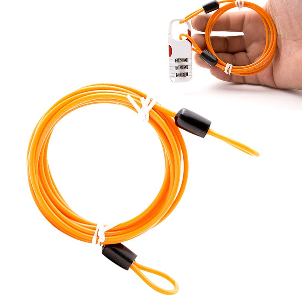 Dicycle Wire Ropes Durable for MTB Bicycle Loop Safety Cable Lock Lock Rope Anti Theft ...