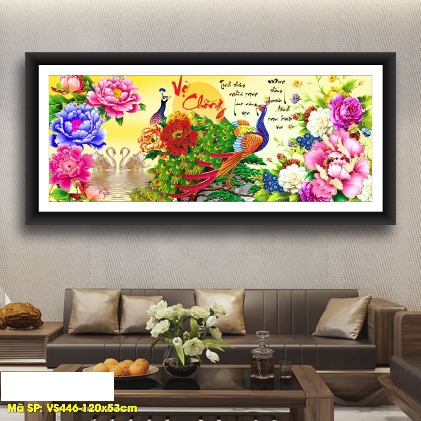 Siêu sale tranh đính đá 5d vợ chồng vs446 chưa đính