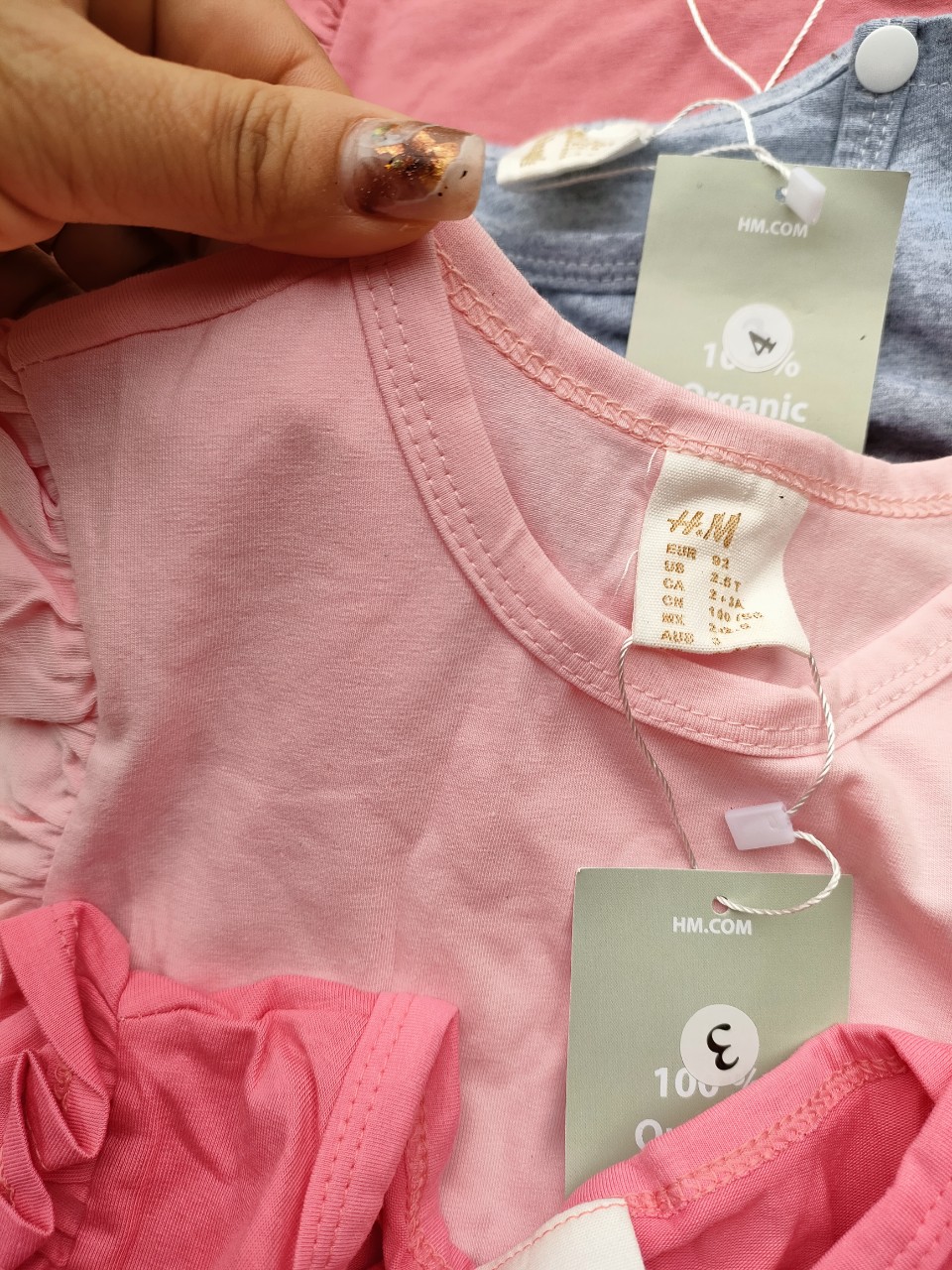 [THANH LÝ] BODYSUIT DÀI TAY BÉ GÁI SIÊU XINH [H&M] [NEW 100%]