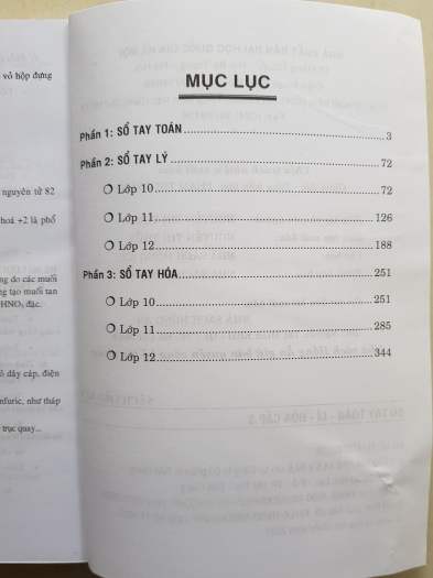 [Sách Chính Hãng] SỔ TAY TOÁN - LÍ - HÓA CẤP 3 - NTbooks