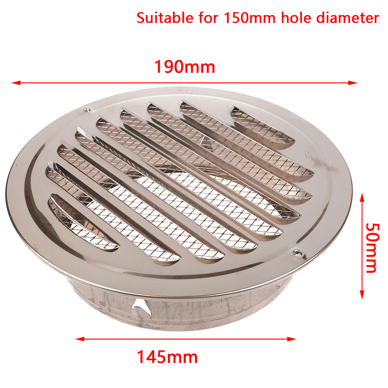 70/80/100/120/150MM%20Round%20Stainless%20Steel%20Air%20Vent%20Grille%20Insect%20Protection%20Home%20Exterior%20Wall%20Ducting%20Ventilation%20Tool%20GENGLI%20-%20Image%209
