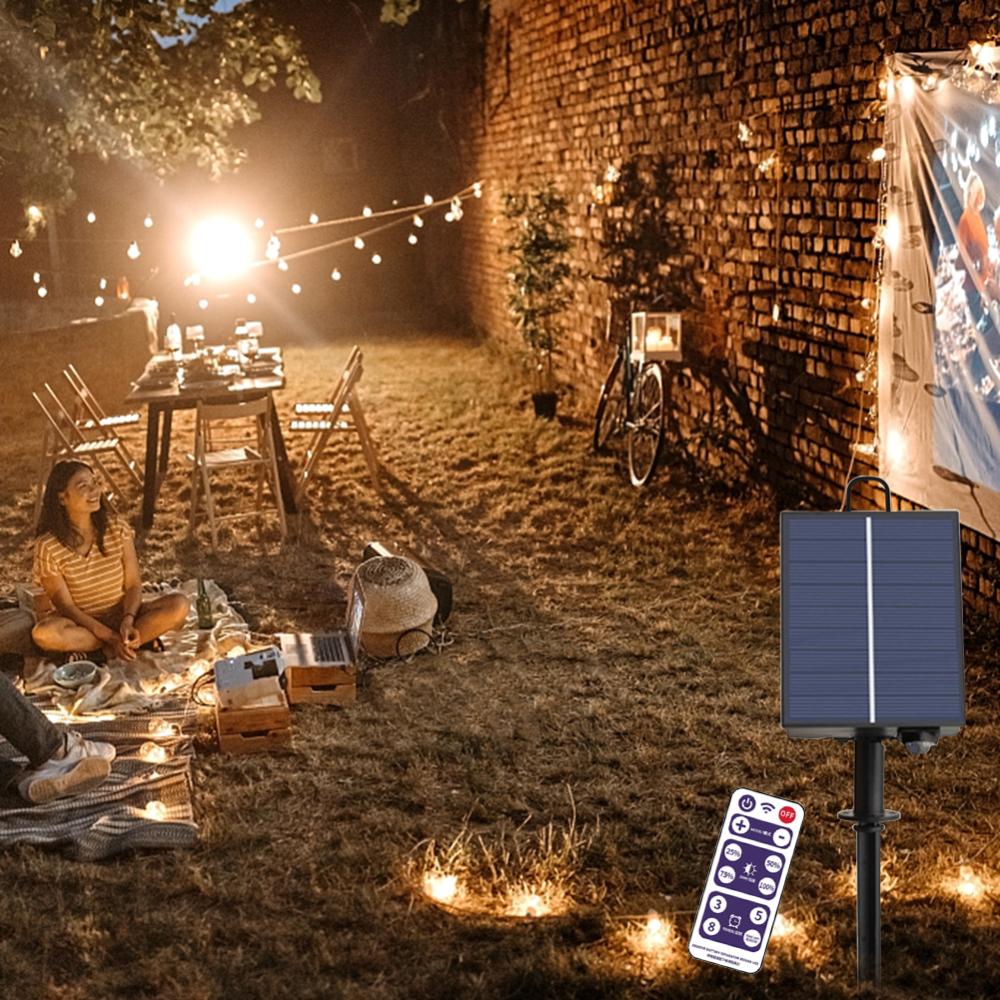 Solar Battery Box LED String Lamp Panel Controller Garden Street Light Decor
