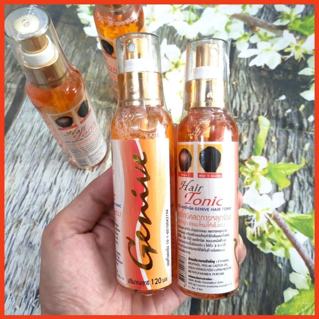 Chai Xịt Kích Mọc Tóc Genive Hair Tonic 120ml Thái