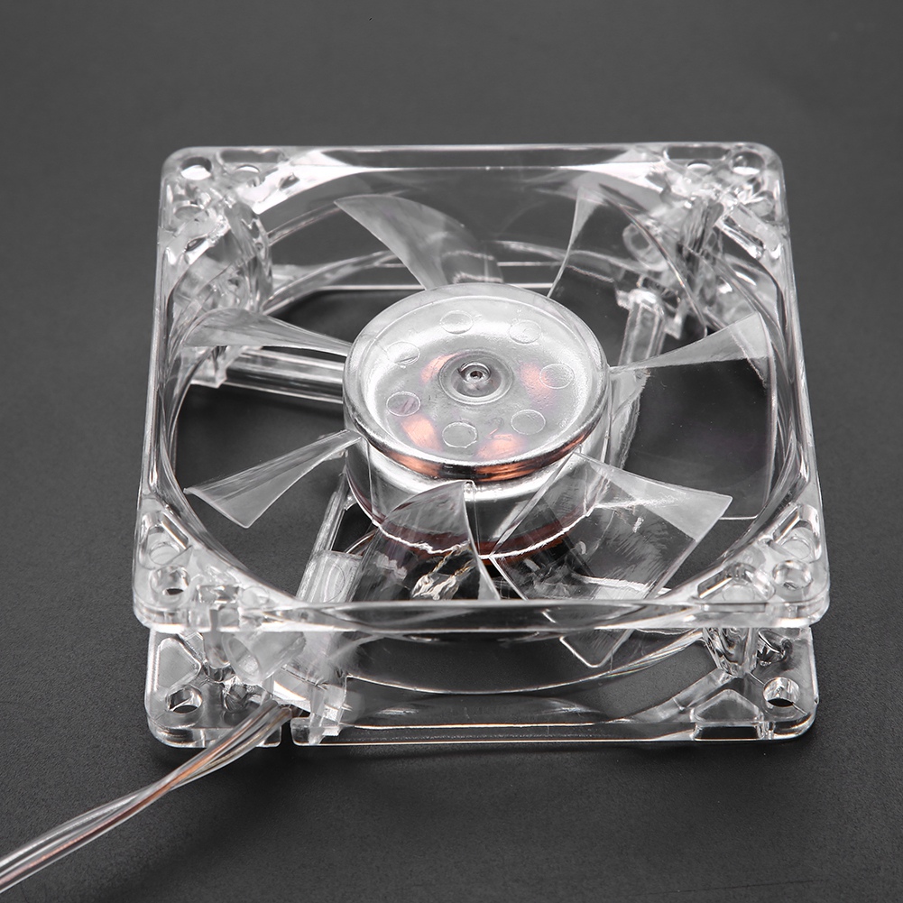 CPU coling Fan Led 8cm USB ánh sáng đầy màu sắc trong suốt quạt tản nhiệt 5V CPU quạt tản nhiệt cho máy tính để bàn