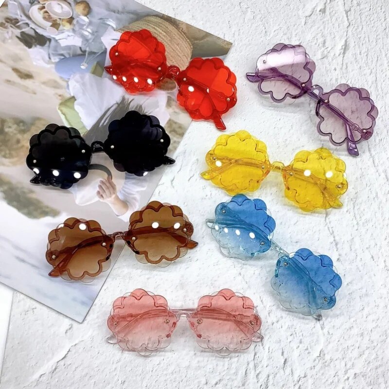 Flower Kids Sunglasses UV400 For Boy Girls Toddler Lovely Baby Sun Glasses