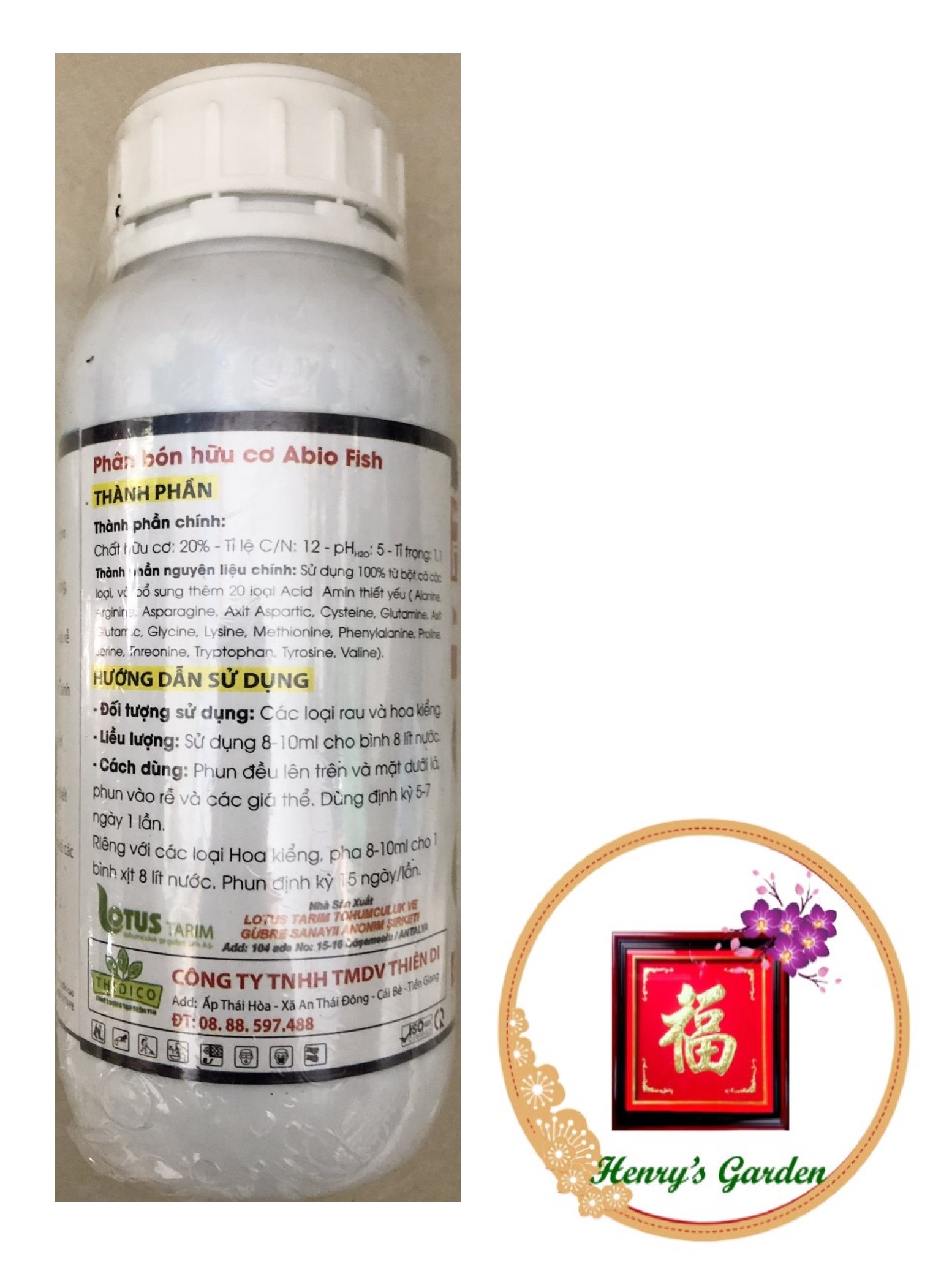 Phân Đạm Cá Mỹ Bio Fish không mùi Fish - Bio - #128A# 500ml