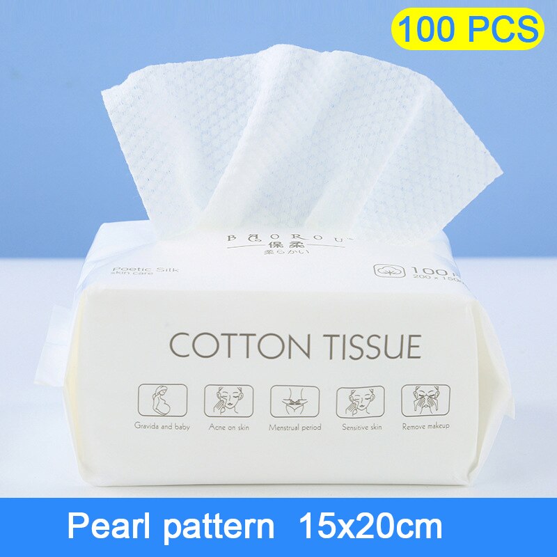 100pcs Disposable Towel Clean Face Towel Cotton Towel Makeup Cleaning