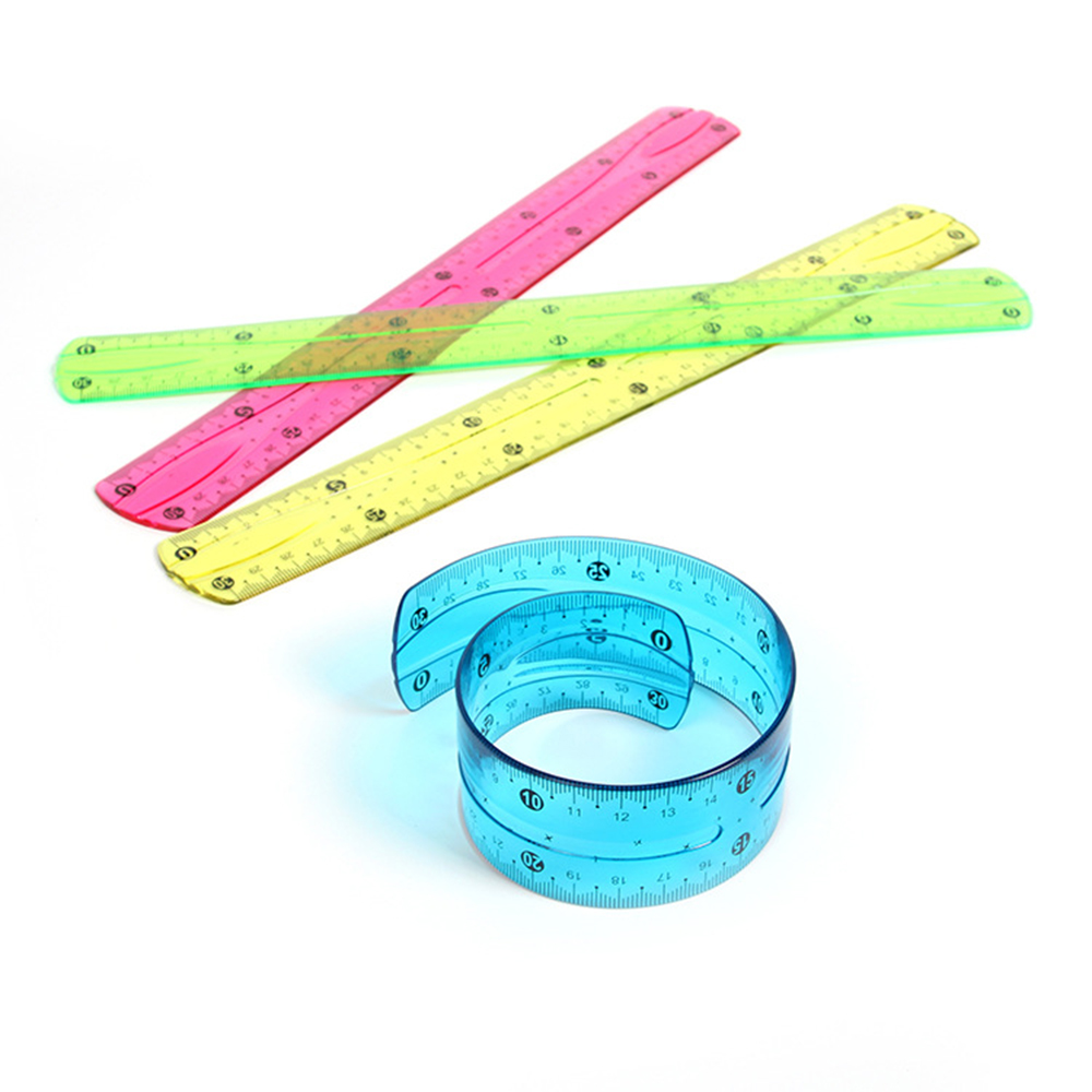 Soft Ruler Flexible Ruler Multi Creative Stationery Rule School Supply ...