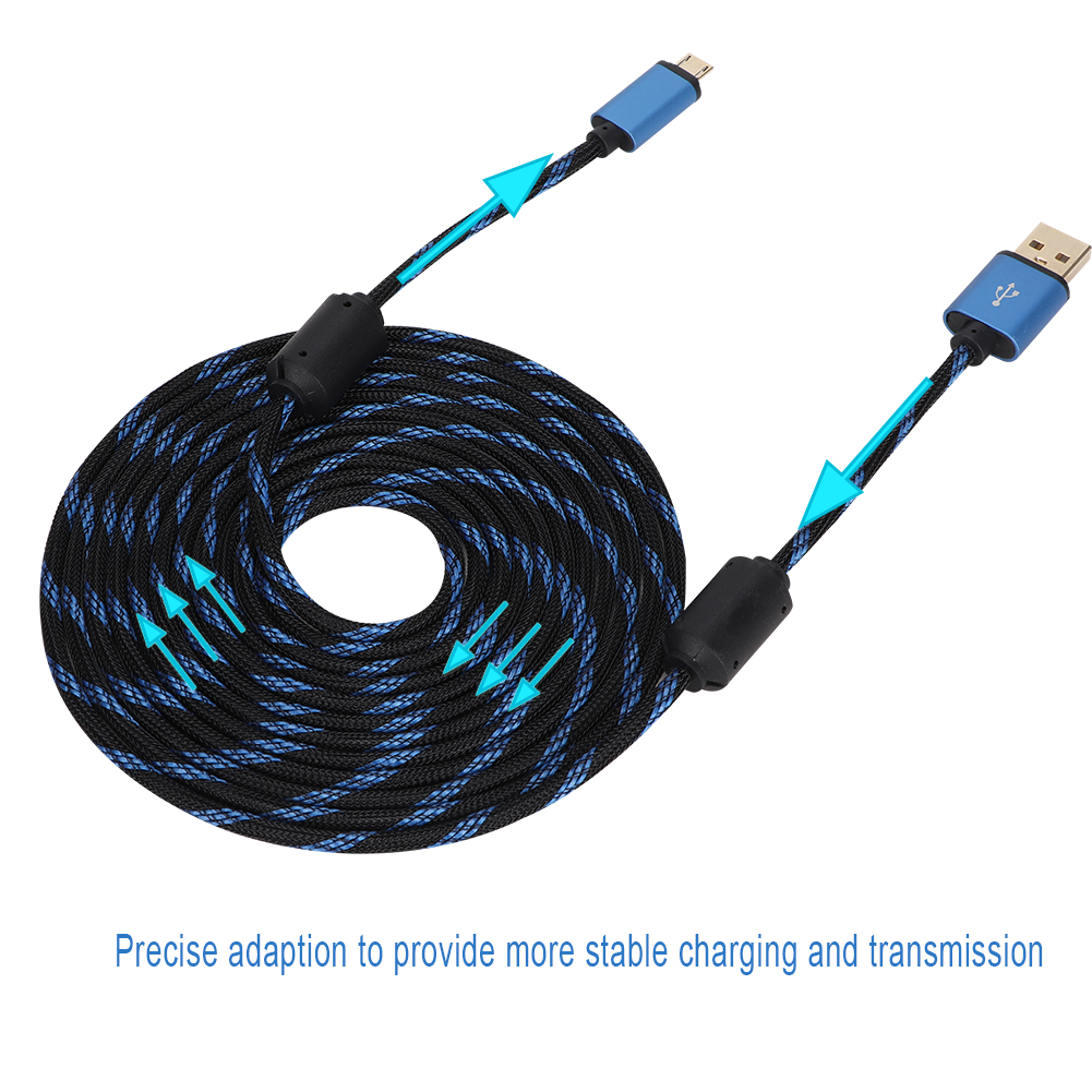 Heavy Duty 3 M USB Charging Cable Nylon Braided For PS4/Xbox ONE Controller Fast Charging Accessory